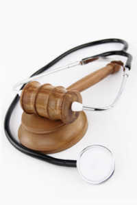 Chicago Social Security Disability Lawyer gavel and stethescope