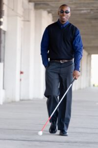 Blind man evanston disability attorney